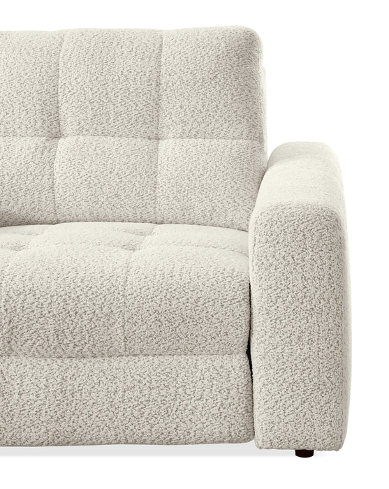 Sofa sectionnel modulaire à inclinaison électrique en forme de L Elevate de Scott Living 6 pièces avec console de rangement - beige