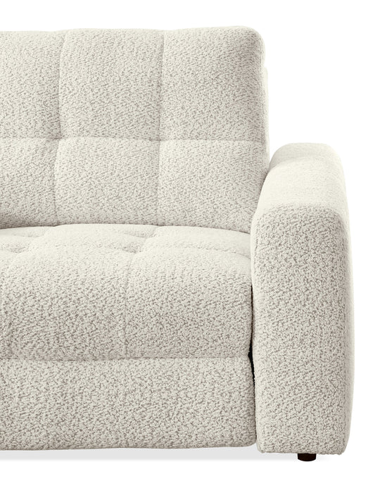 Sofa sectionnel modulaire à coulissement et inclinaison électriques de droite Elevate de Scott Living 7 pièces en tissu de chenille - beige