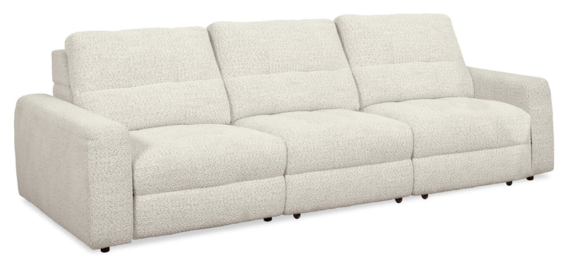 Sofa modulaire Elevate de Scott Living de 115 po en tissu en chenille avec coulissement électrique - beige