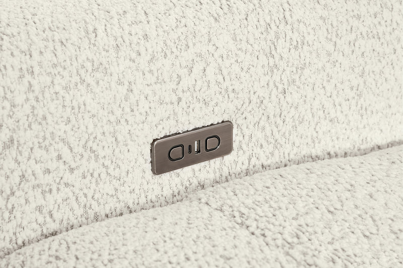 Sofa modulaire Elevate de Scott Living de 115 po en tissu en chenille avec coulissement électrique - beige