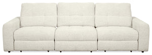Sofa modulaire Elevate de Scott Living de 115 po en tissu en chenille avec coulissement électrique - beige