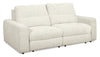 Causeuse modulaire Elevate de Scott Living de 82 po en tissu en chenille avec coulissement électrique - taupe