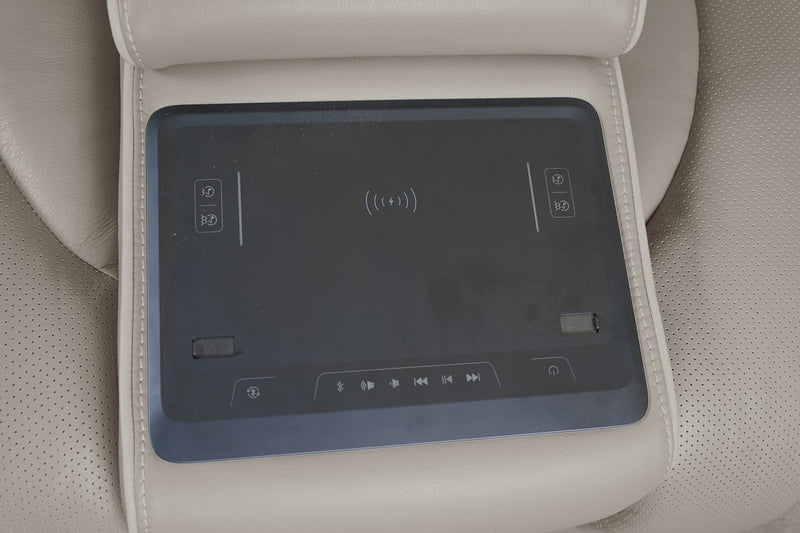 Causeuse de massage à inclinaison électrique Elite de 74 po en cuir véritable avec son immersif et appuie-têtes électriques - mastic