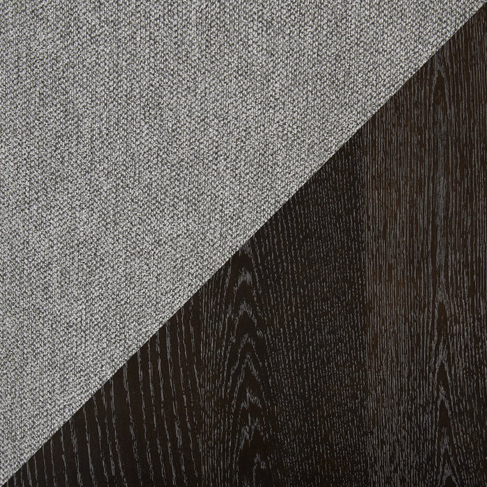 Chaise de salle à manger Emery en tissu de polyester - anthracite