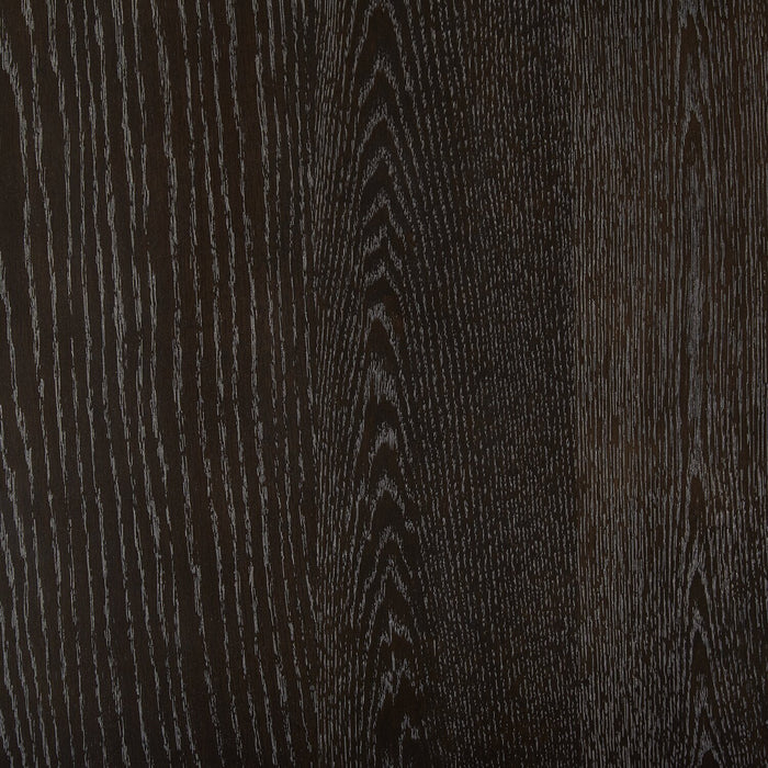 Table de salle à manger Emery de 72 po à 96 po (L) avec rallonge, en bois - noire