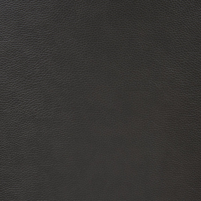 Chaise de salle à manger Emery en tissu de cuir végétalien - brune