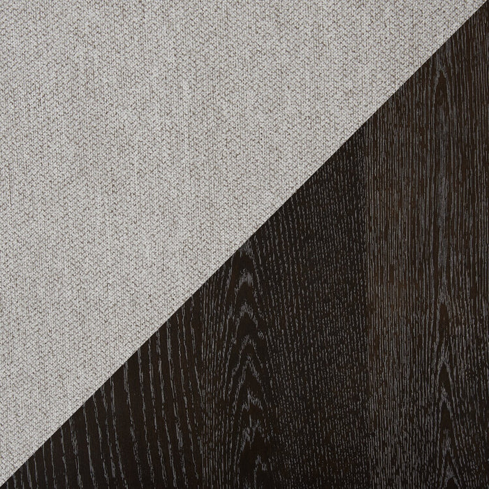 Chaise de salle à manger Emery en tissu de polyester - grise