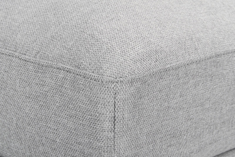 Sofa sectionnel modulaire Evolve de Scott Living 8 pièces en tissu d’apparence lin avec coussins en duvet et plumes - gris
