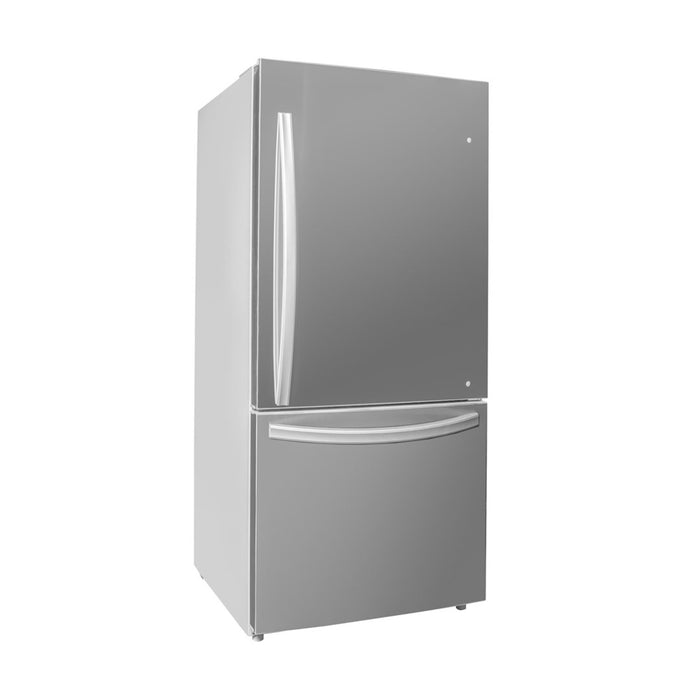 Réfrigérateur d’appartement Danby Designer de 18,7 pi³ et de 29,5 po à congélateur inférieur - acier inoxydable - DBM187E1SSDB
