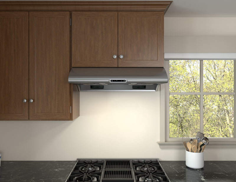 Hotte de cuisinière sous l’armoire Typhoon de Zephyr de 36 po - acier inoxydable - AK2136CS
