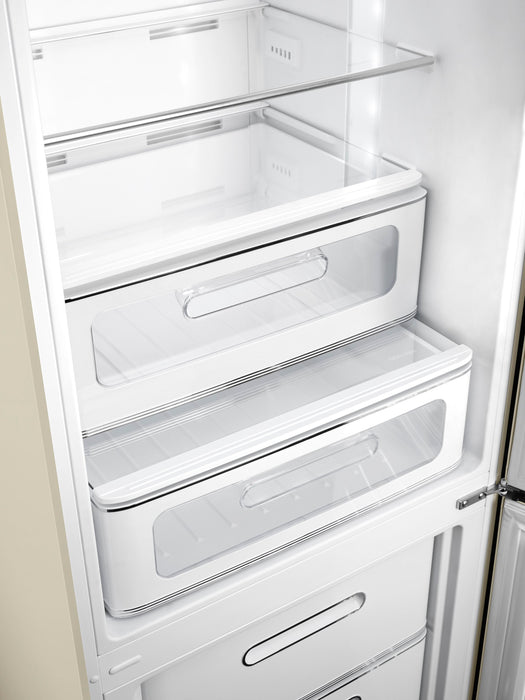 Réfrigérateur Smeg rétro de 11,7 pi3 à congélateur inférieur - FAB32URCR3