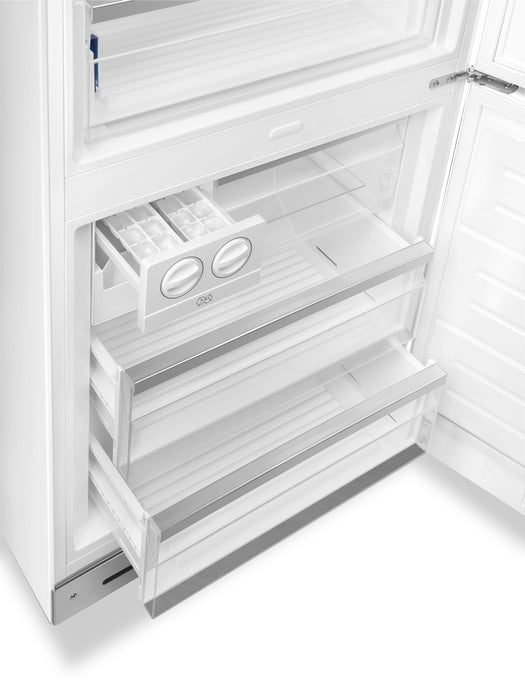 Réfrigérateur Smeg rétro de 18 pi3 à congélateur inférieur - FAB38URWH