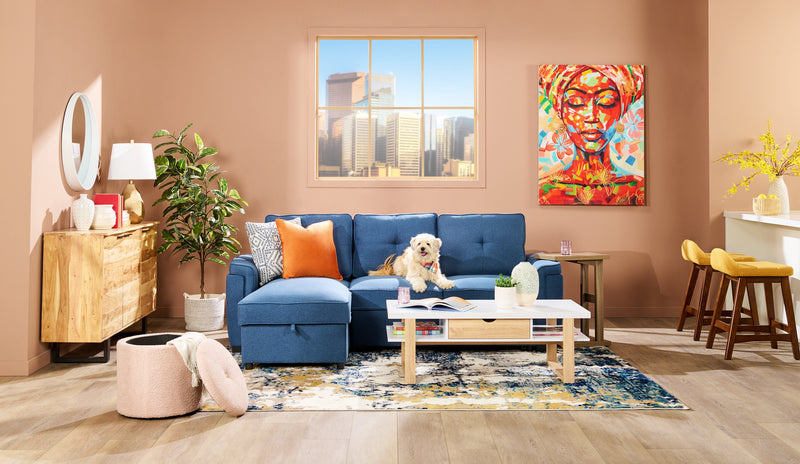 Lampe de table somptueuse Farah de 26 po en polyrésine dorée