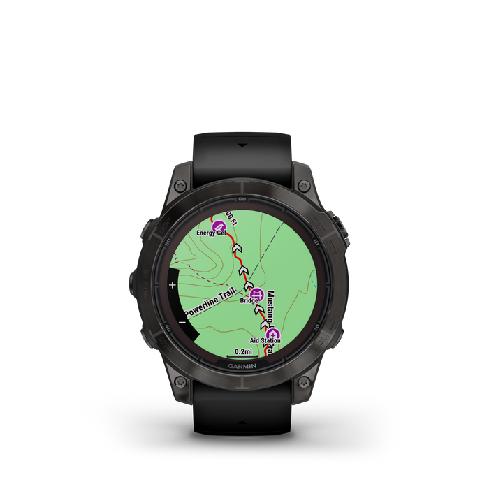 Garmin Fenix® 7 Pro Montre Gps Intelligente - Suivi De La Sante Avec Chargement Solaire, 42 Mm - Gris Carbone