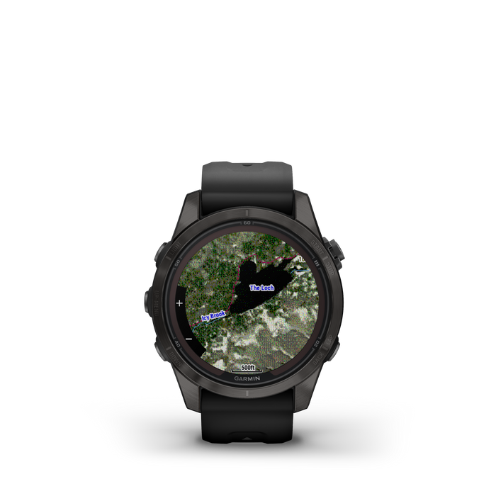 Garmin Fenix® 7s Pro Montre Gps Intelligente - Suivi De La Sante Avec Chargement Solaire, 42 Mm - Gris Carbone