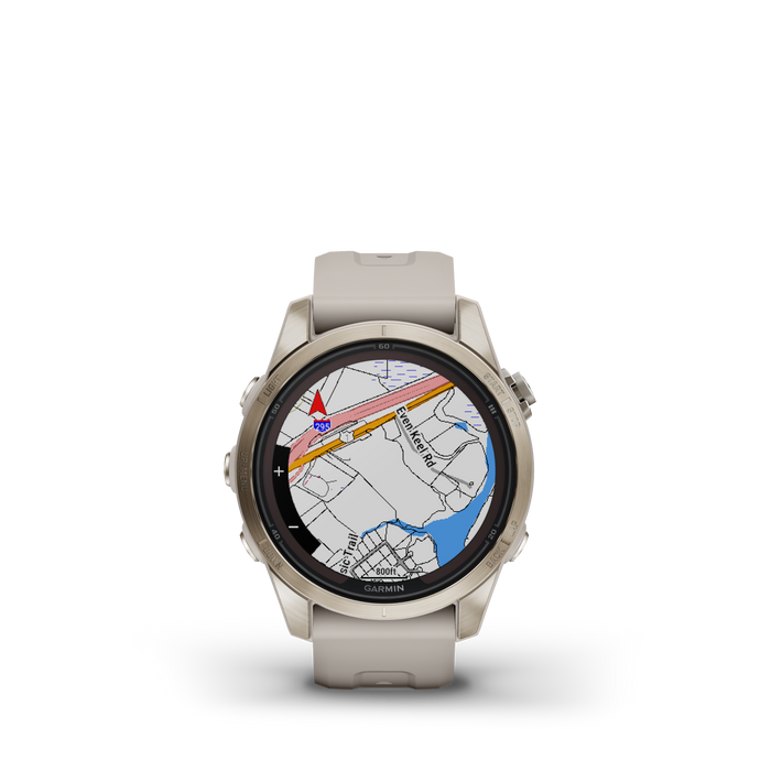Garmin Fenix® 7s Pro Montre Gps Intelligente - Suivi De La Sante Avec Chargement Solaire, 42 Mm - Or Doux