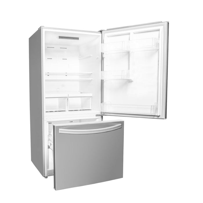 Réfrigérateur d’appartement Danby Designer de 18,7 pi³ et de 29,5 po à congélateur inférieur - acier inoxydable - DBM187E1SSDB