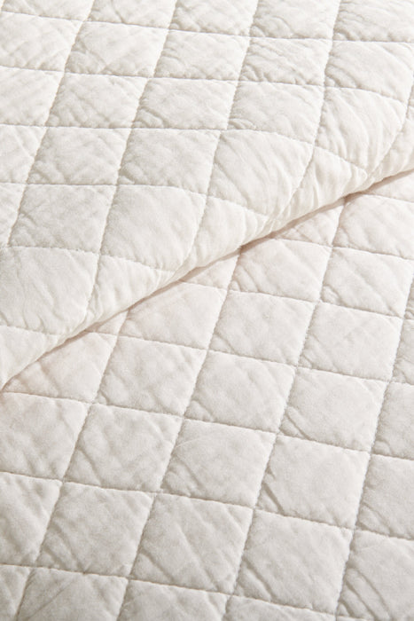 Ensemble de courtepointe Flaxseed Cove 3 pièces pour grand lit - lin naturel