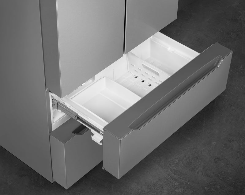 Réfrigérateur Smeg de 22,46 pi3 à portes françaises - FQ55UFX