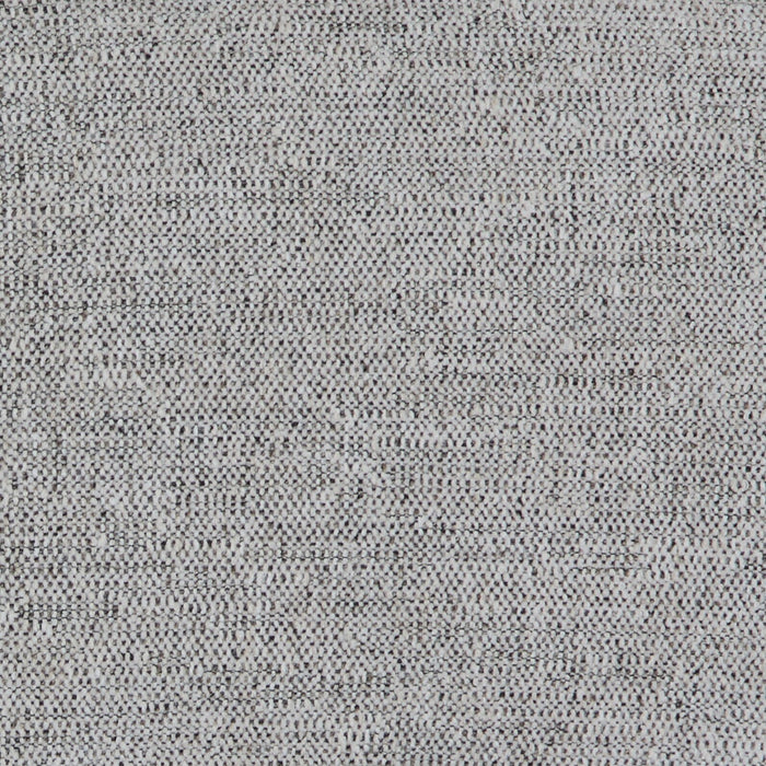Fauteuil modulaire en coin Fusion de 41,73 po en tissu de chenille gris argenté avec coussin de dossier amovible en duvet et plumes