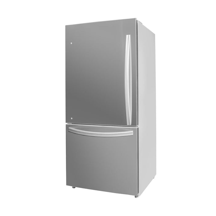 Réfrigérateur d’appartement Danby Designer de 18,7 pi³ et de 29,5 po à congélateur inférieur - acier inoxydable - DBM187E1SSDB