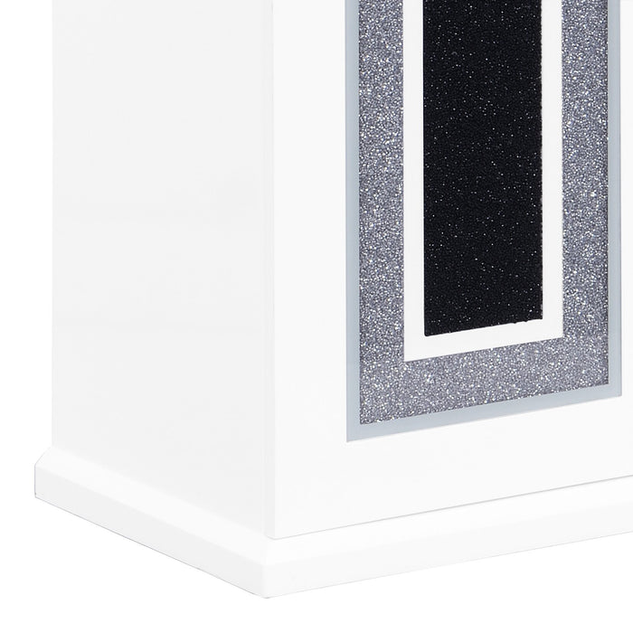 Desserte de salle à manger somptueuse Garbo de 64 po (L) avec rangement - blanche