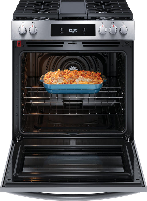 Cuisinière à gaz Frigidaire Gallery de 6 pi³ avec convection totale et friture à air - acier inoxydable Smudge-ProofMD - GCFG3060BF