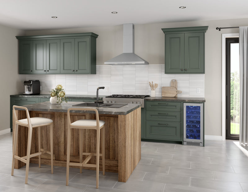 Hotte de cuisinière murale pyramidale Brisas par Zephyr de 36 po - acier inoxydable - BVE-E36CS 