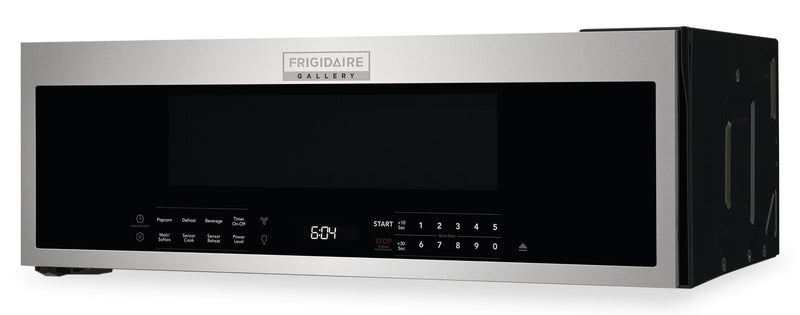 Four à micro-ondes à hotte intégrée Frigidaire Gallery de 1,2 pi³ avec conception à profil bas et cuisson par capteur - acier inoxydable Smudge-ProofMD - GMOS1266AF