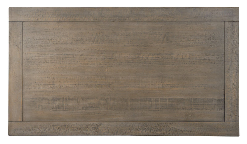 Table à café traditionnelle Hanson de 50 po en pin avec dessus relevable - gris tourterelle