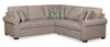 Sofa-lit sectionnel de droite Haven de Scott Living 2 pièces en tissu de chenille - taupe