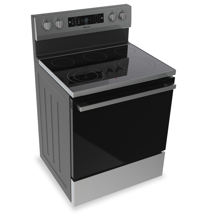 Cuisinière électrique Hisense de 5,8 pi3 et de 30 po à 5 éléments avec convection véritable - acier inoxydable - HBE3502CAS