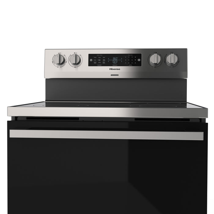 Cuisinière électrique Hisense de 5,8 pi3 et de 30 po à 5 éléments avec convection véritable - acier inoxydable - HBE3502CAS