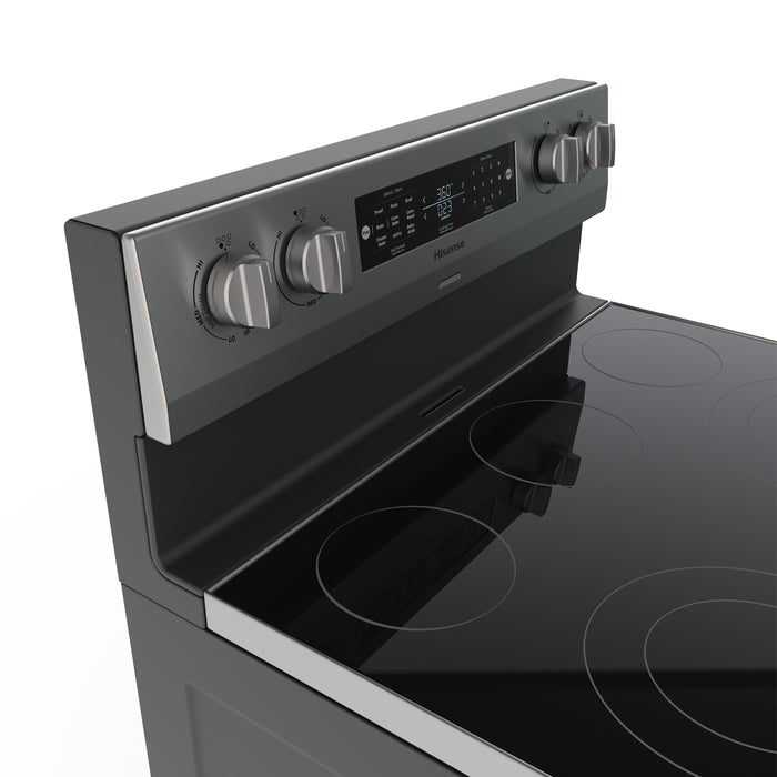 Cuisinière électrique Hisense de 5,8 pi3 et de 30 po à 5 éléments avec convection véritable - acier inoxydable - HBE3502CAS