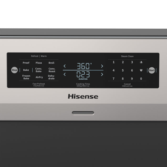Cuisinière électrique Hisense de 5,8 pi3 et de 30 po à 5 éléments avec convection véritable - acier inoxydable - HBE3502CAS