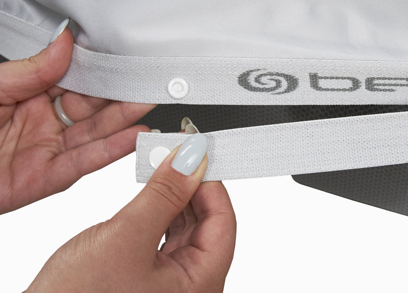 Ensemble de draps Hyper-CottonMC de BEDGEAR 4 pièces pour grand lit à tête divisée – gris clair