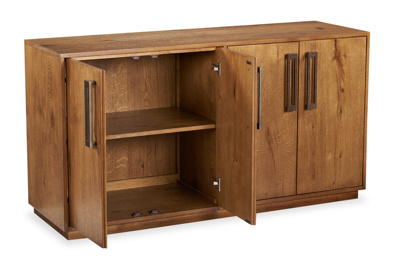 Desserte de salle à manger Henri de Scott Living de 60 po (L) en bois avec rangement - brune