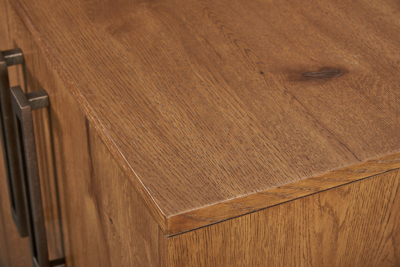 Desserte de salle à manger Henri de Scott Living de 60 po (L) en bois avec rangement - brune