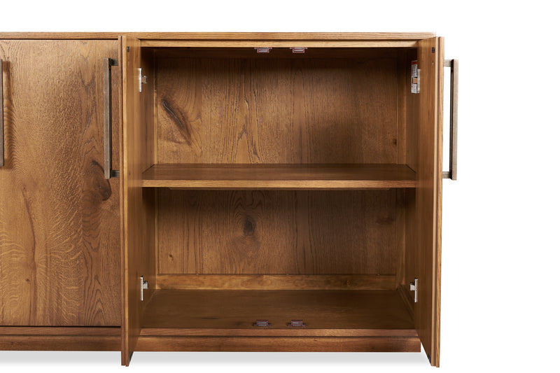 Desserte de salle à manger Henri de Scott Living de 60 po (L) en bois avec rangement - brune