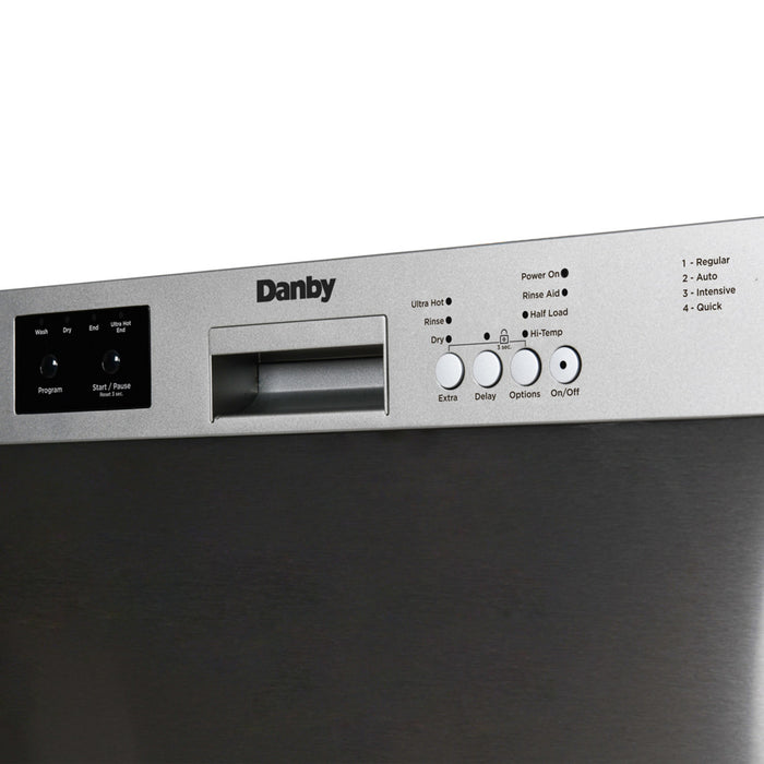 Lave-vaisselle encastré Danby de 24 po - acier inoxydable - DDW2400ESS