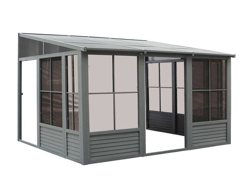 Gazebo Penguin Florence - Solarium mural 8x16 Toit d'acier