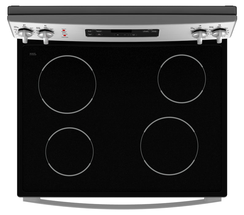 Cuisinière électrique GE de 5 pi³ avec élément de cuisson double et mode sabbat certifié - acier inoxydable - JCBS630SVSS