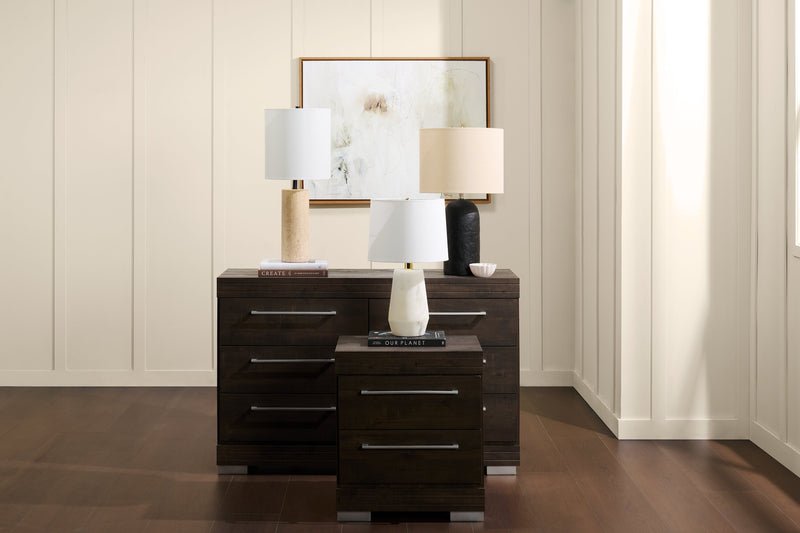 Lampe de table moderne Jones de 24 po en céramique - noir vieilli