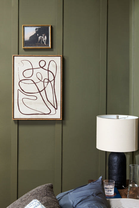 Lampe de table moderne Jones de 24 po en céramique - noir vieilli