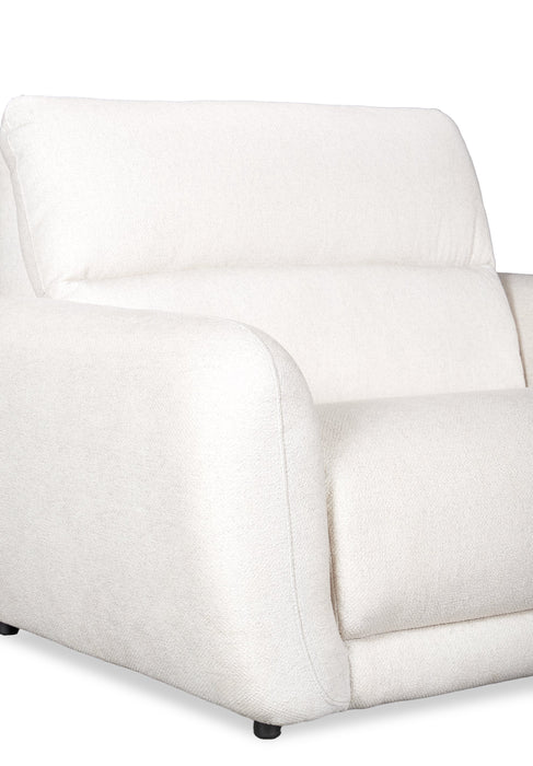Fauteuil à inclinaison électrique Kailyn de Cindy Crawford Home de 54 po en tissu avec appuie-tête électrique - beige 