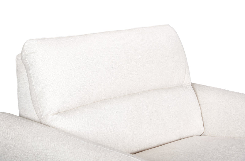 Fauteuil à inclinaison électrique Kailyn de Cindy Crawford Home de 54 po en tissu avec appuie-tête électrique - beige 