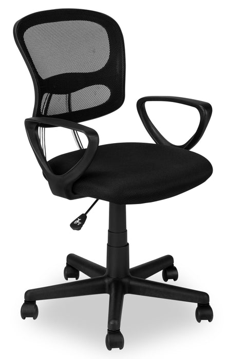 Chaise de bureau Kalvin de 21,5 po - noire