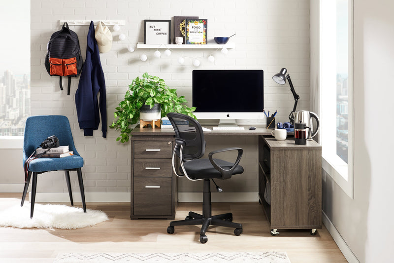 Chaise de bureau Kalvin de 21,5 po - noire