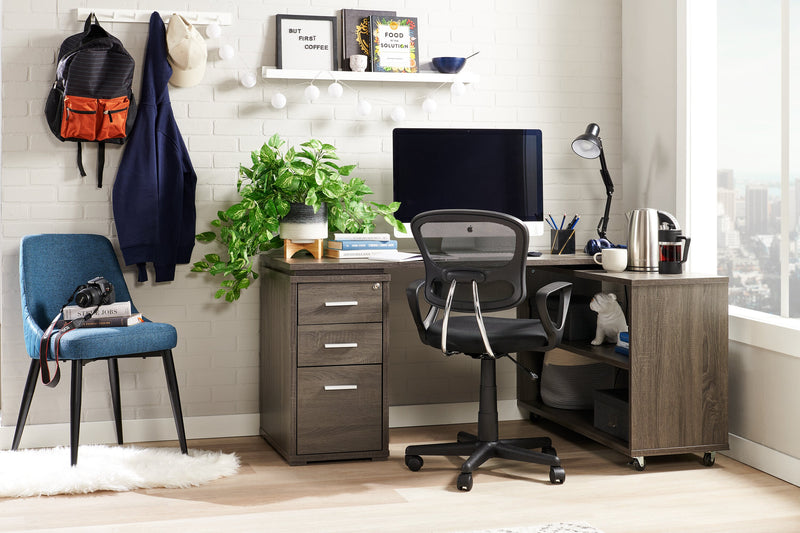 Chaise de bureau Kalvin de 21,5 po - noire