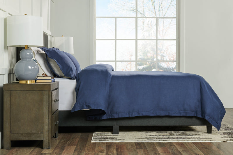Ensemble de housse de couette Indigo 3 pièces de Kort & Co. pour très grand lit